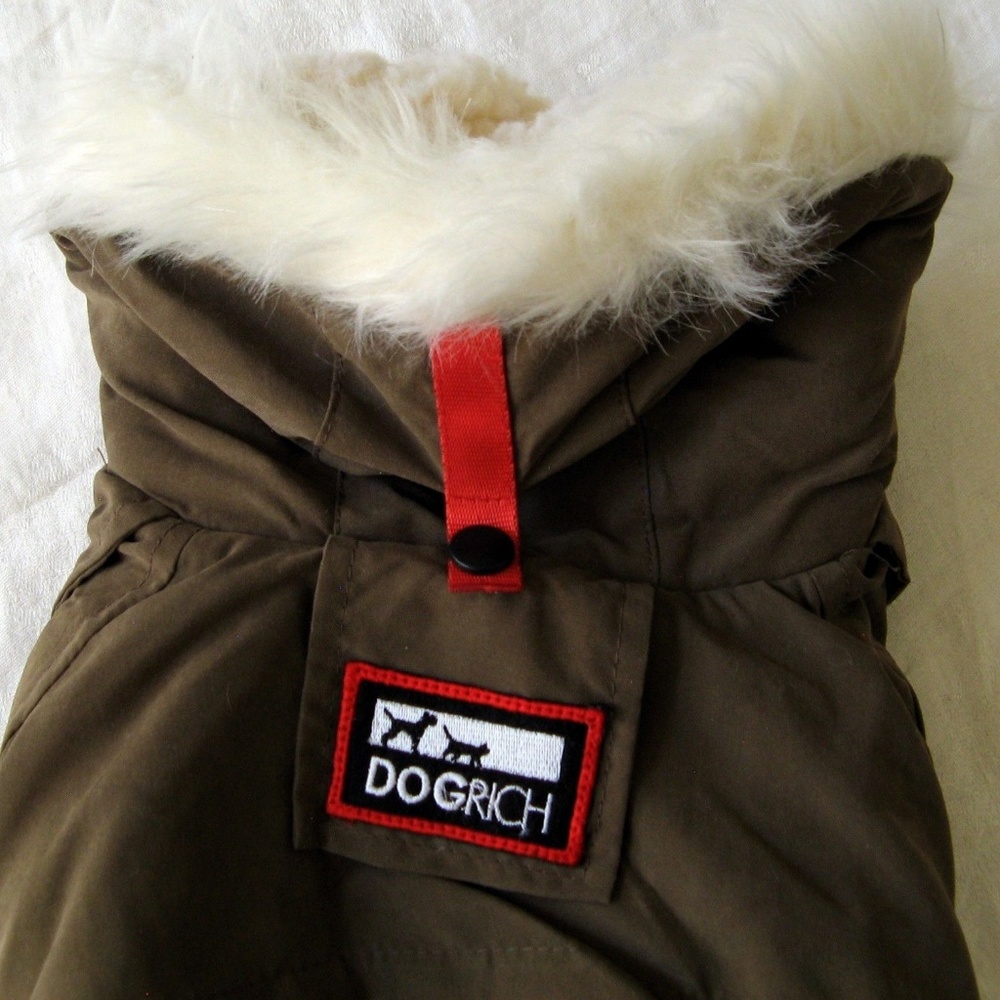 SOLD NWT Siberian Winter Dog Coat Jacket Brown 10" - Picture 3 of 8